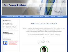 Tablet Screenshot of dr-frank-liebke.de